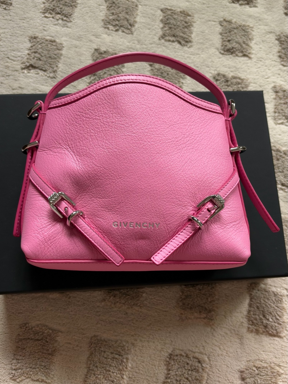 Givenchy Lipstick Pink Leather Nano Voyou Bag